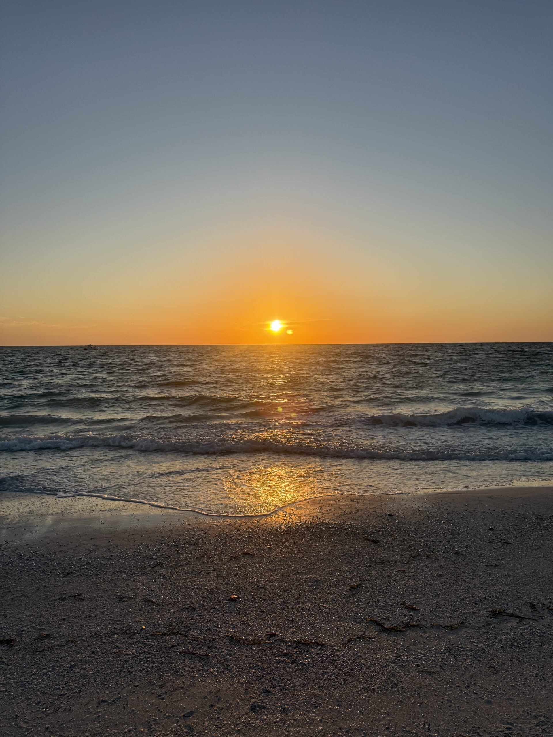Sunset over Pass-A-Grille Beach near 108 12th Ave St Pete Beach